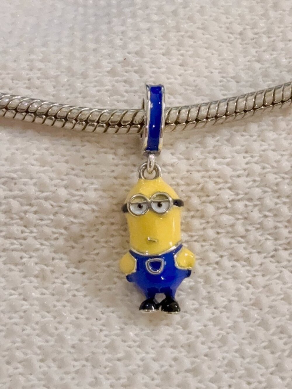 Minion Kevin Charm Silver Charm For Pandora Bracelet